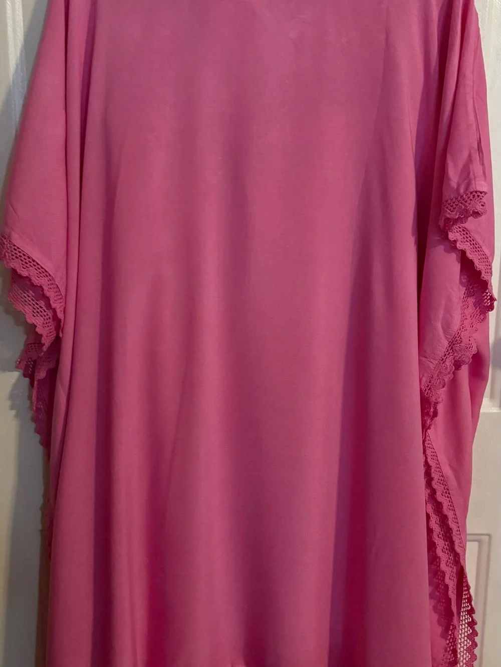 Fuchsia Embroidered Tunic & Wide Leg Pant Set - Picture 7 of 14